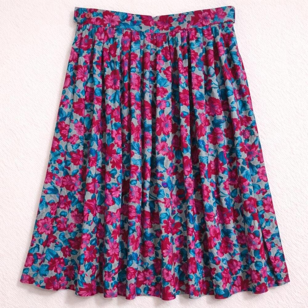 True vtg 70s Pendleton Floral Skirt Grannycore Cottagecore Academia Teacher Love